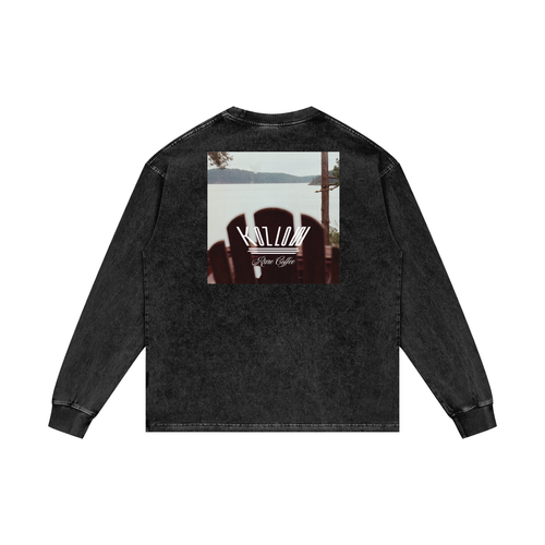 Acid Wash Oversize Long Sleeve T-Shirt